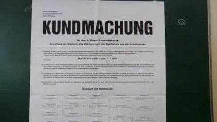 Avusturya'da Halk Sandık Başında