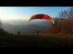 Sunset Paragliding Filmed by Drone Captures Stunning View
