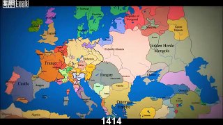1394-2012 time lapse of European and continental Asia map