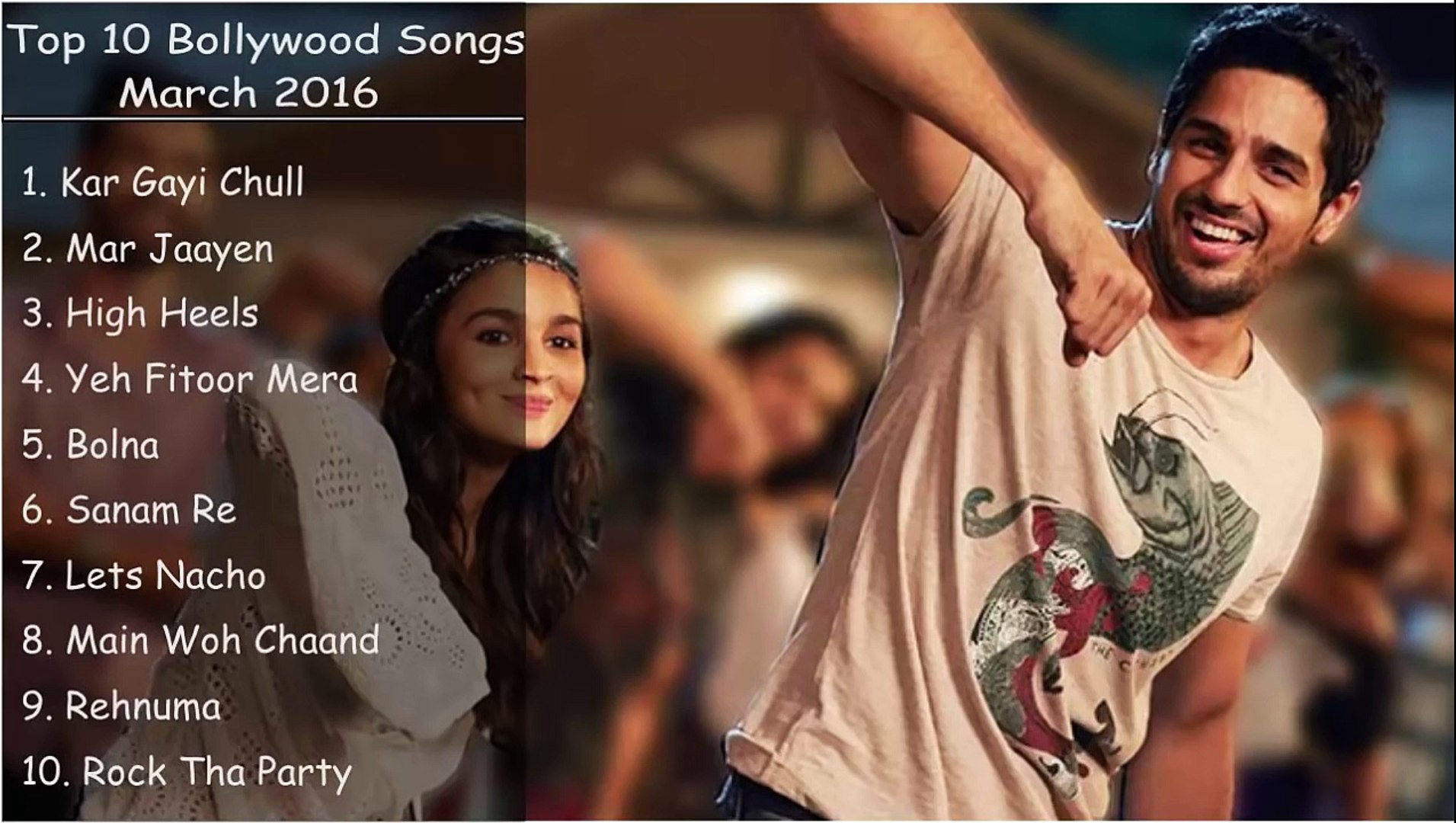 ⁣Top Bollywood Songs 2016  MARCH 2016  Latest Songs JukeBox  Lyrical Music