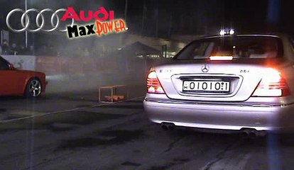 Mercedes S600 Brabus Vs. BMW E30 M5 338I