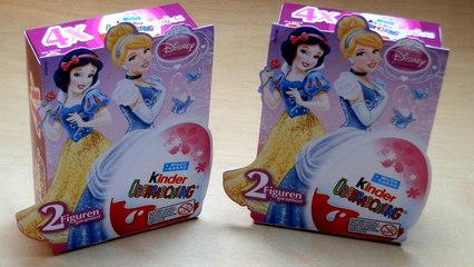 Giant Princess Kinder Surprise Eggs Disney Frozen Elsa Anna Minnie Mickey Play-D