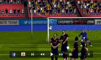 Gol de falta Alexandre pato Fifa 14 android