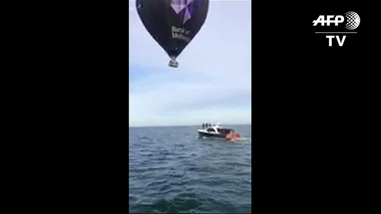 Familie rettet Ballonfahrer aus Seenot