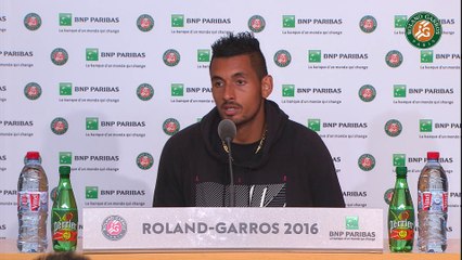 Roland-Garros 2016 - Conférence de presse de Kyrgios / 1T