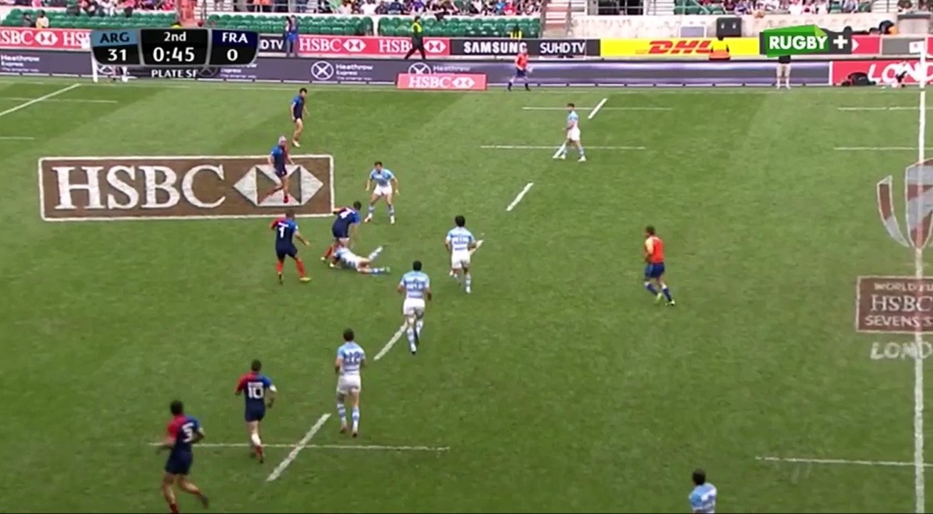 London 7s. L'essai de Jean-Pascal Barraque contre l'Argentine