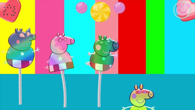 Peppa Pig TV | Lollipop Peppa Pig Zoe Zebra Finger Family Nursery Rhymes Lyrics