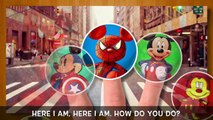Batman Mickey Mouse and Friends Drawing Daddy Finger Family Song!ABC Song New 2016
