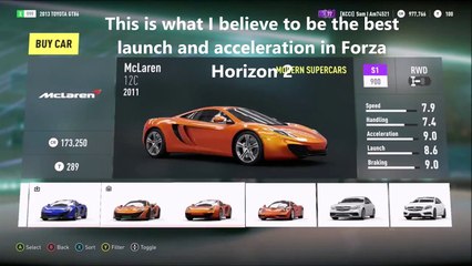 Fastest Launch and Acceleration (Forza Horizon 2)