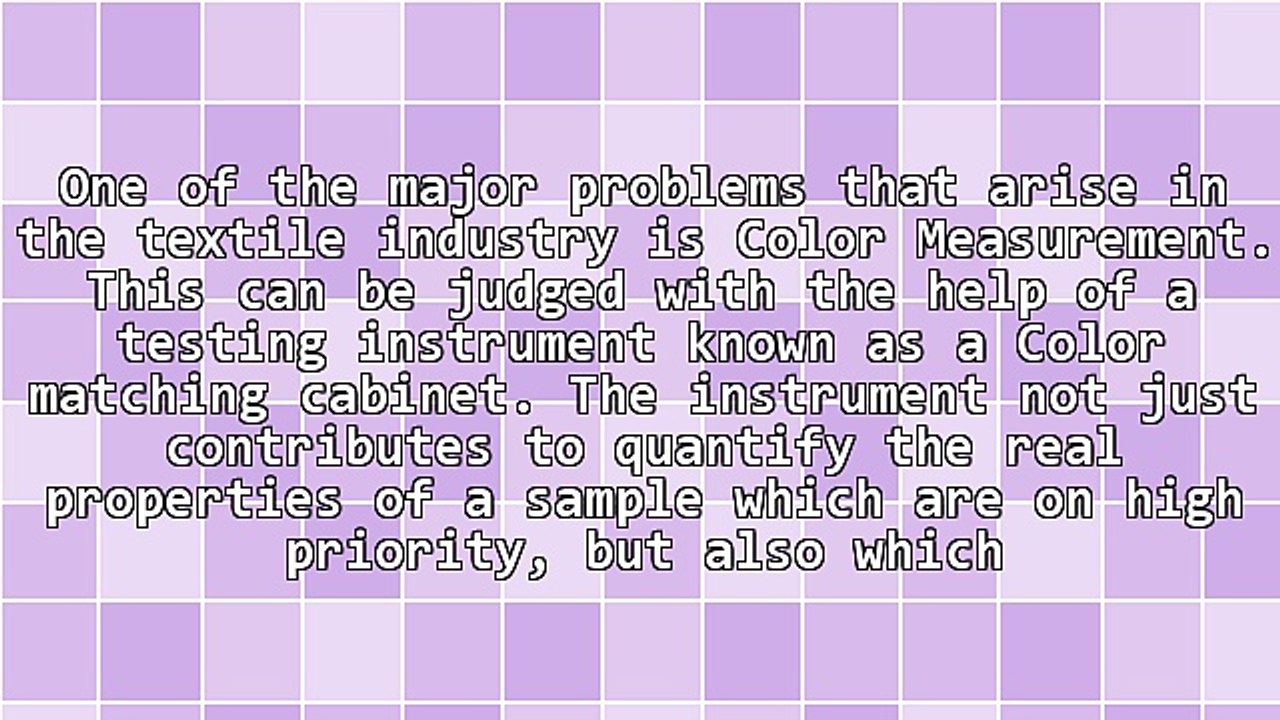 Measure The Color Consistency Of Fabrics In Textile Industries