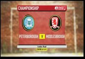 Peterborough Utd v Middlesbrough 2009-10 KITSON BOYD GOAL
