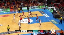 BSL Play-Off Çeyrek Final 3. Maçı | Galatasaray Odeabank-Pınar Karşıyaka İlk yarı