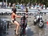Funny Girl Bike Wash Fail