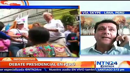 Analista Luis Giacoma: Debate presidencial en Perú no cambiará las tendencias que actualmente favorecen a Fujimori