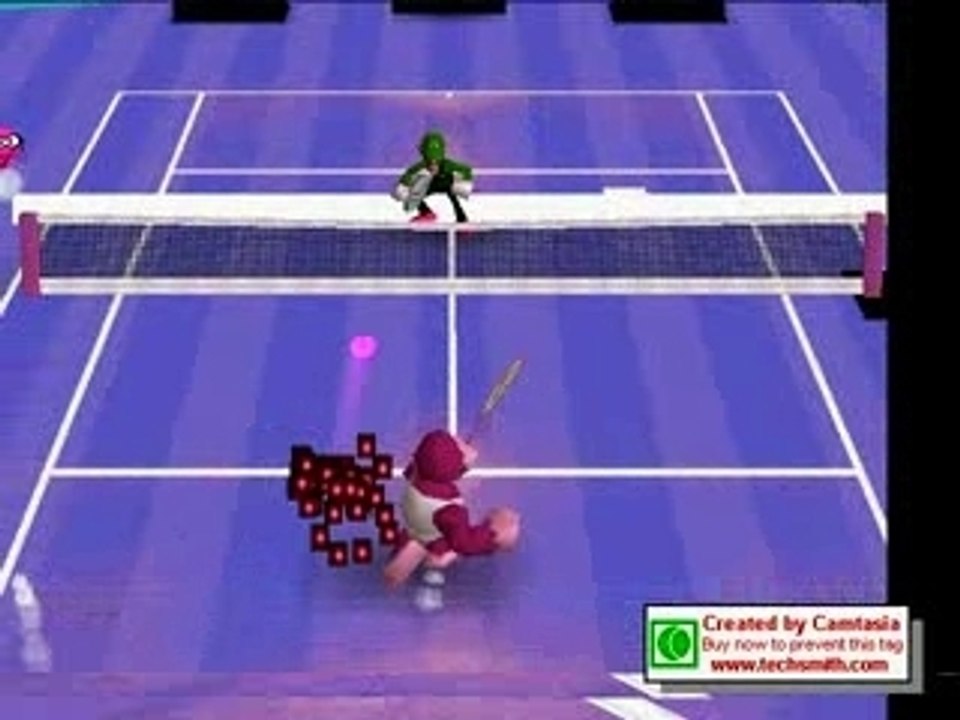 Mario Tennis: Donkey Kong Jr. vs. Waluigi.
