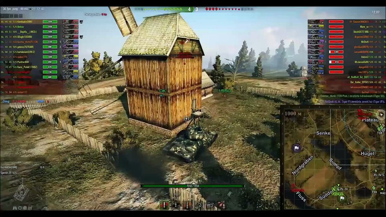 Let s Play- World of Tanks - Livegefechte IS-6