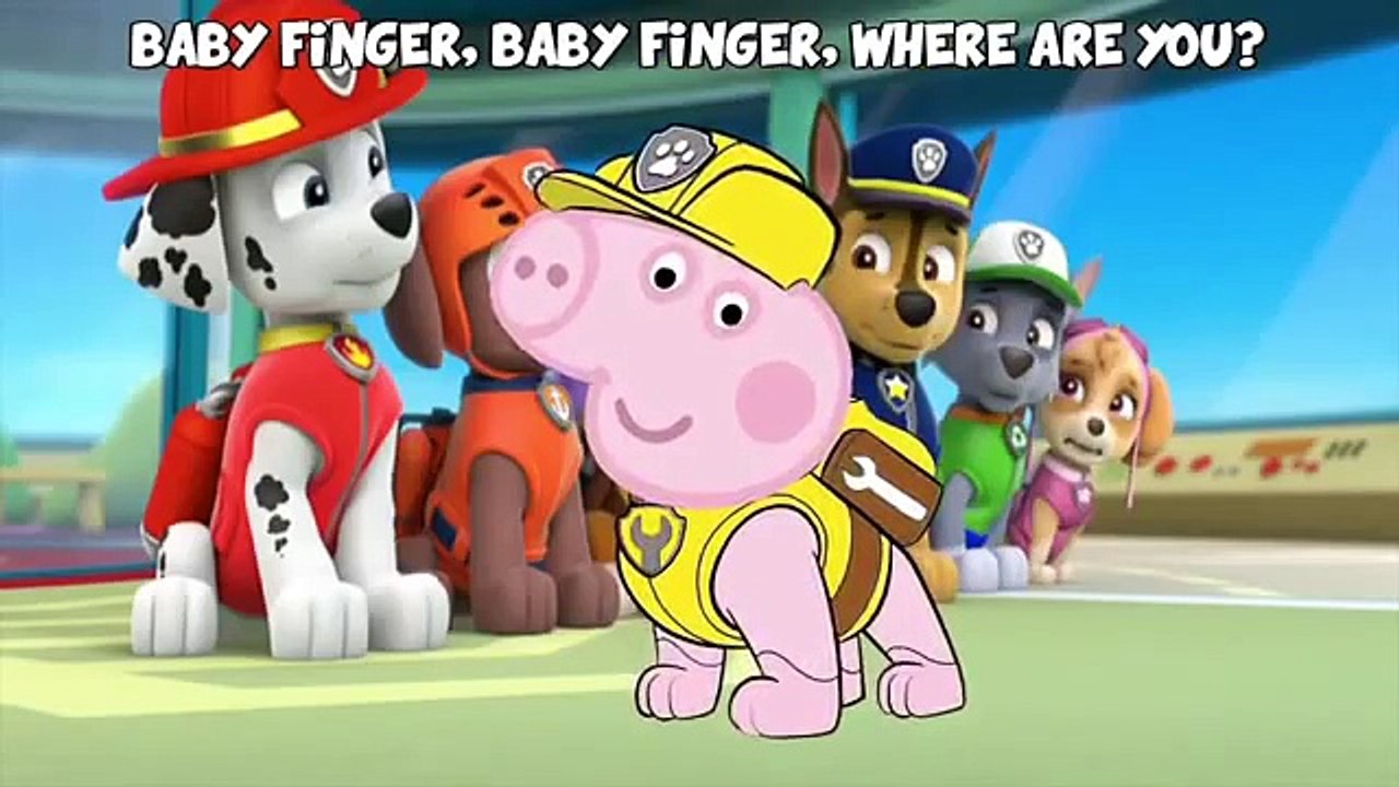 Peppa Pig & Paw Patrol Finger Family | Fancy Dress Animation Nursery Rhyme Song