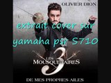 Extrait cover De mes propres ailes d'Olivier Dion ( sur yamaha psr S710 )