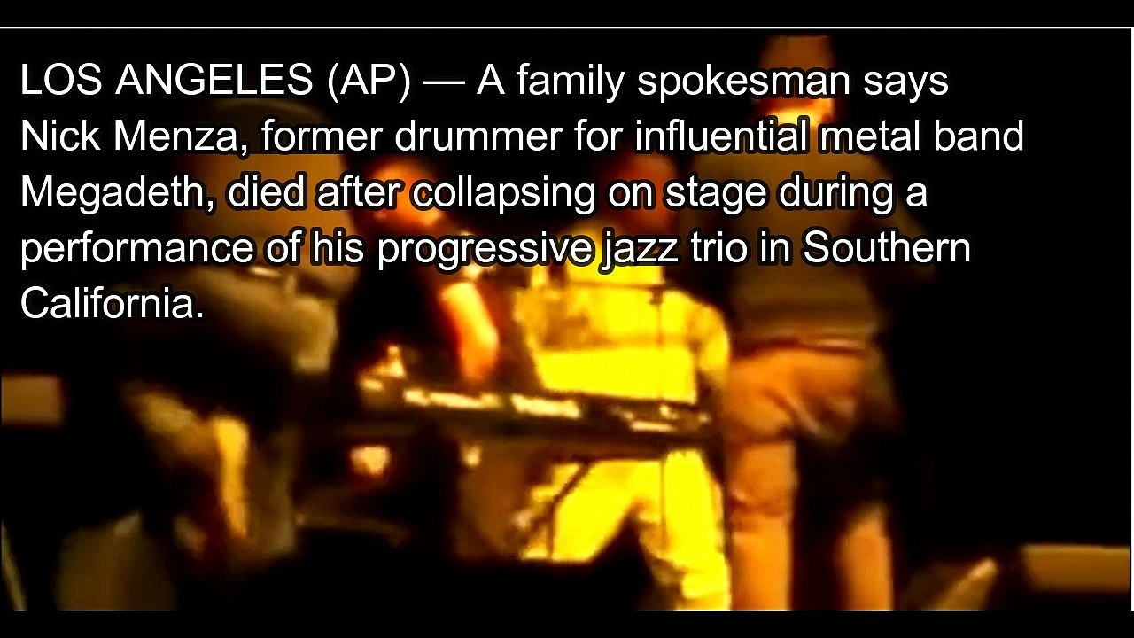 Ex-Megadeth drummer Nick Menza collapses on stage, dies