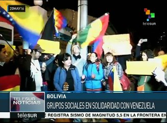 Sociedad civil boliviana envía mensaje solidario a Venezuela