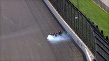Indianapolis 500 Sunday Qualifying Tagliani Crashes