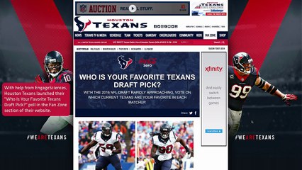 How Houston Texans Capture Data With Interactive Voting Campaign