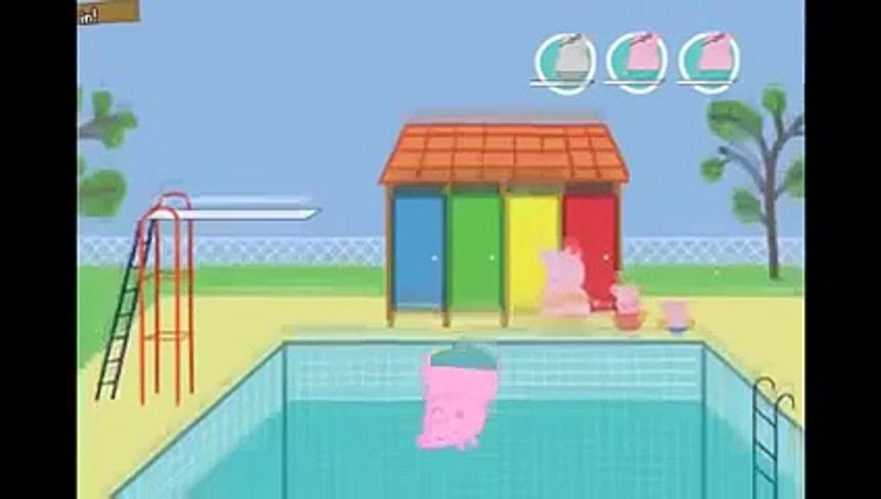 Peppa Pig En Español Dibujos animado Peppa la Cerdita mundo piscina video juego Peppa Pig HD