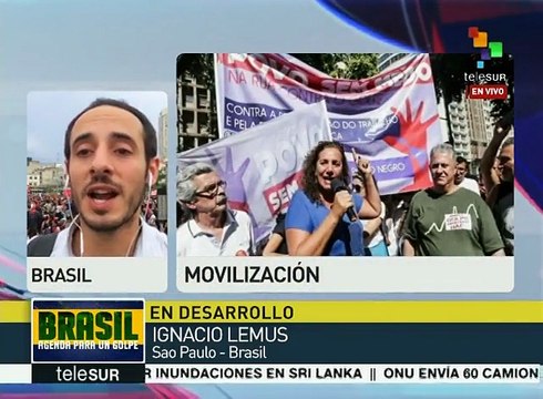 Miles de brasileños rechazan decisiones del pdte. interino