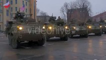 Tanks Are Moving Around by Turn Kids Are Playing Close to Tanks People Are Standing and Looking