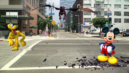 Superman Mickey Mouse vs Dragons Adventure Finger Family Song!ABC Song New 2016