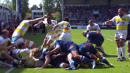 TOP 14 – Castres - La Rochelle : 67-20 Essai Pierre AGUILLON (LAR) – J24 – Saison 2015-2016