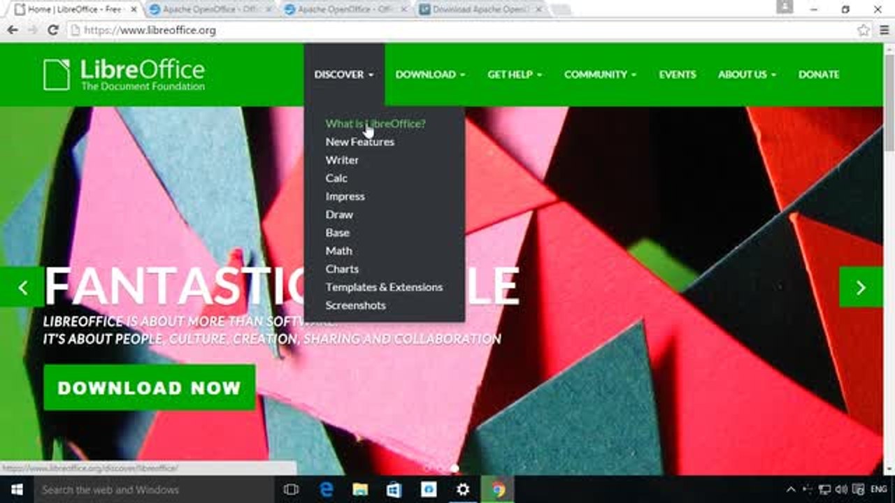 Libre Office, a great Office alternative with great compatibility and a fast update cycle