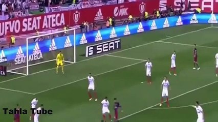 ملخص مباراة برشلونة وإشبيلية 2-0 ( نهائى كأس الملك )22-05-2016