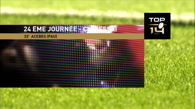 TOP 14 – Racing 92 - Pau : 43-13 Essai Mathieu ACEBES (PAU) – J24 – Saison 2015-2016