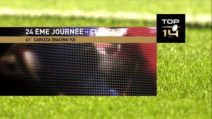 TOP 14 – Racing 92 - Pau : 43-13 Essai Manuel CARIZZA (RAC) – J24 – Saison 2015-2016