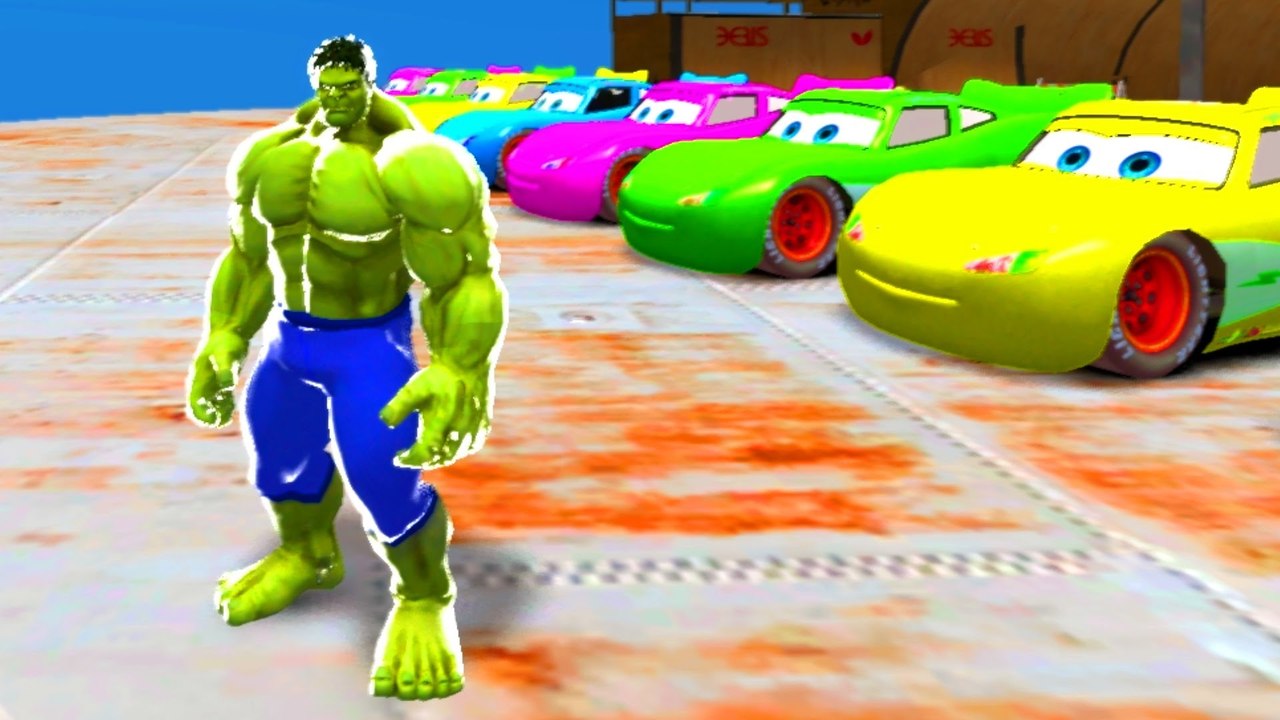 New Hulk et Spiderman Smash multi Rainbow Colors Cars McQueen w / enfants Comptine avec Action
