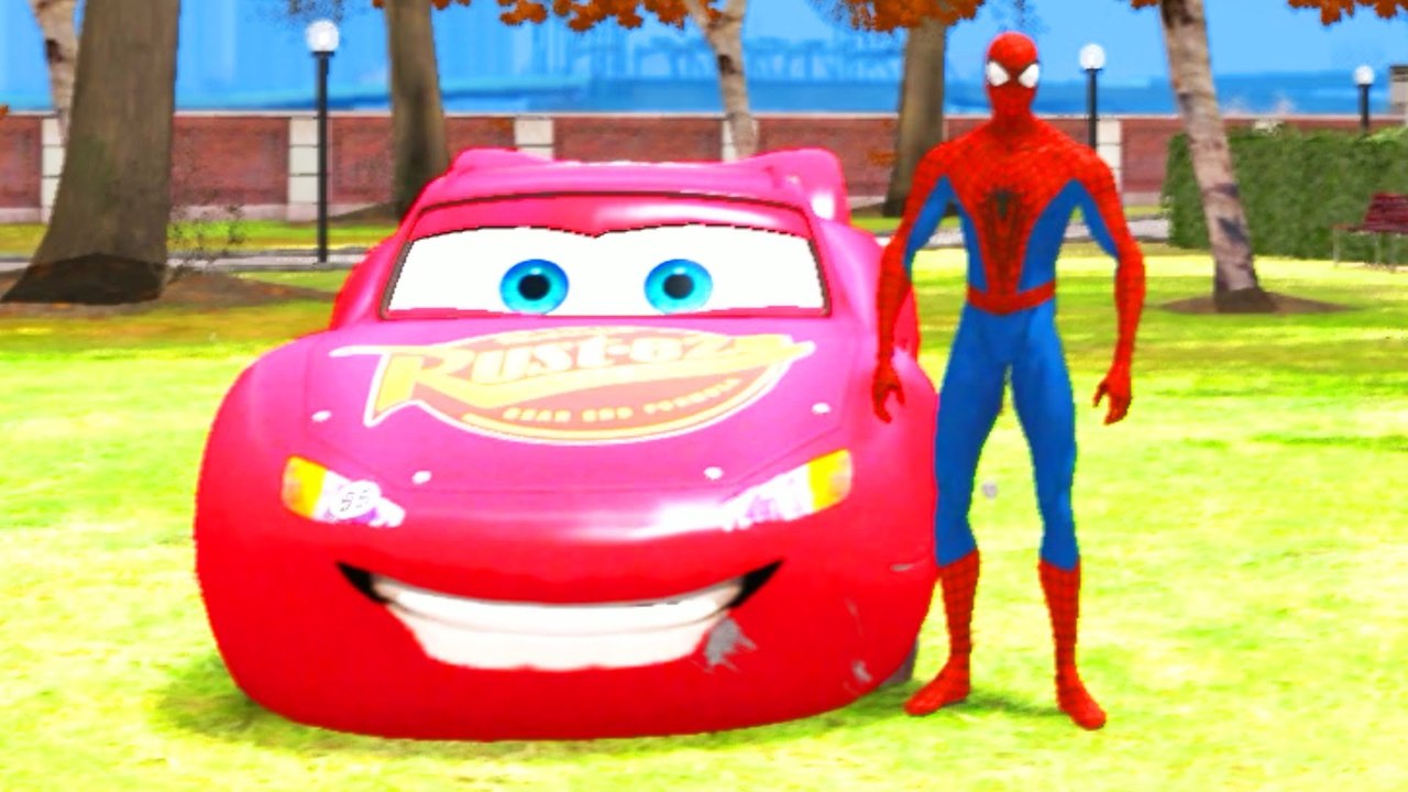 Frozen Elsa Pink & Spiderman Epic Jump McQueen w / enfants Comptine avec Action