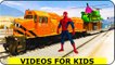 Entraîner drôle pour Cartoon enfants avec Spiderman et Comptines Chansons pour enfants