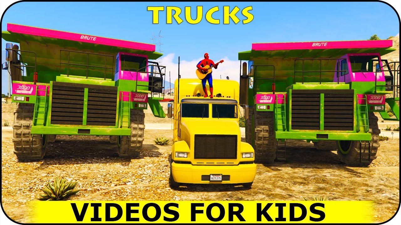 PARTY Spiderman et EPIC TRUCKS drôle de super héros et Comptines Chansons pour enfants