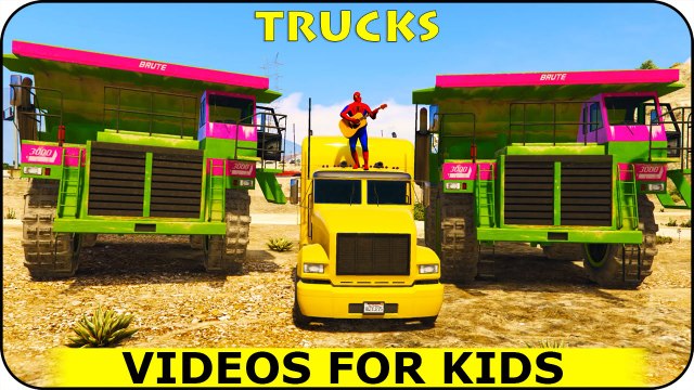 PARTY Spiderman et EPIC TRUCKS drôle de super héros et Comptines Chansons pour enfants