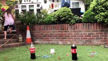 My Grass .. ITS RUINED !! -Mentos  Challenge w/ Coca Cola