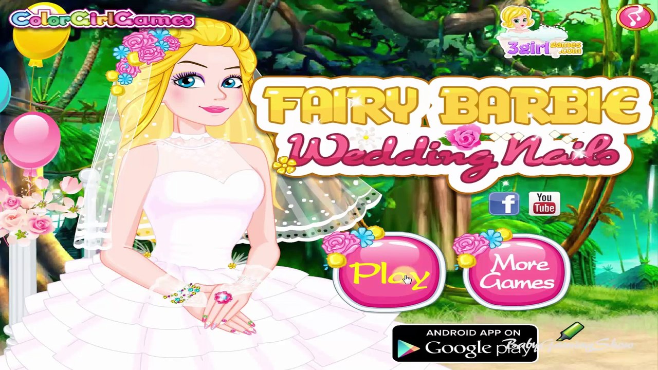 Fairy Barbie Wedding Nails