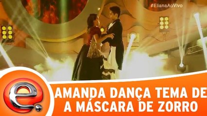 Amanda faz a clássica no "Spanish Tango", de Zorro