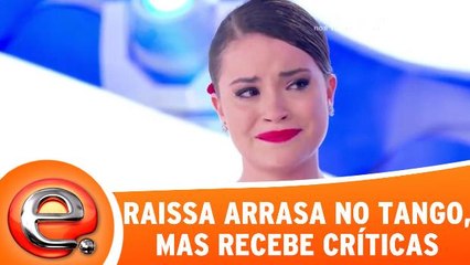 Raissa Chaddad arrasa no Tango, mas leva duras críticas
