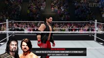WWE 2K16 Extreme Rules 2016 - Roman Reigns vs AJ Styles - WWE World Heavyweight Championship.