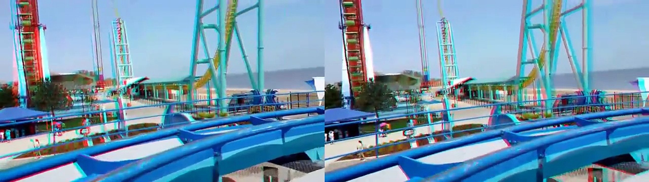 ROLLER COASTER GateKeeper Front Right Cedar Point 3D SBS Virtual Reality VR