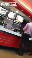 Racist Guy at Fast Food Restaurant Gets Handled | LIVE leak