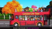 Wheels On The Bus Go Round And Round Song   London City   Popular Nursery Rhymes by ChuChu TV