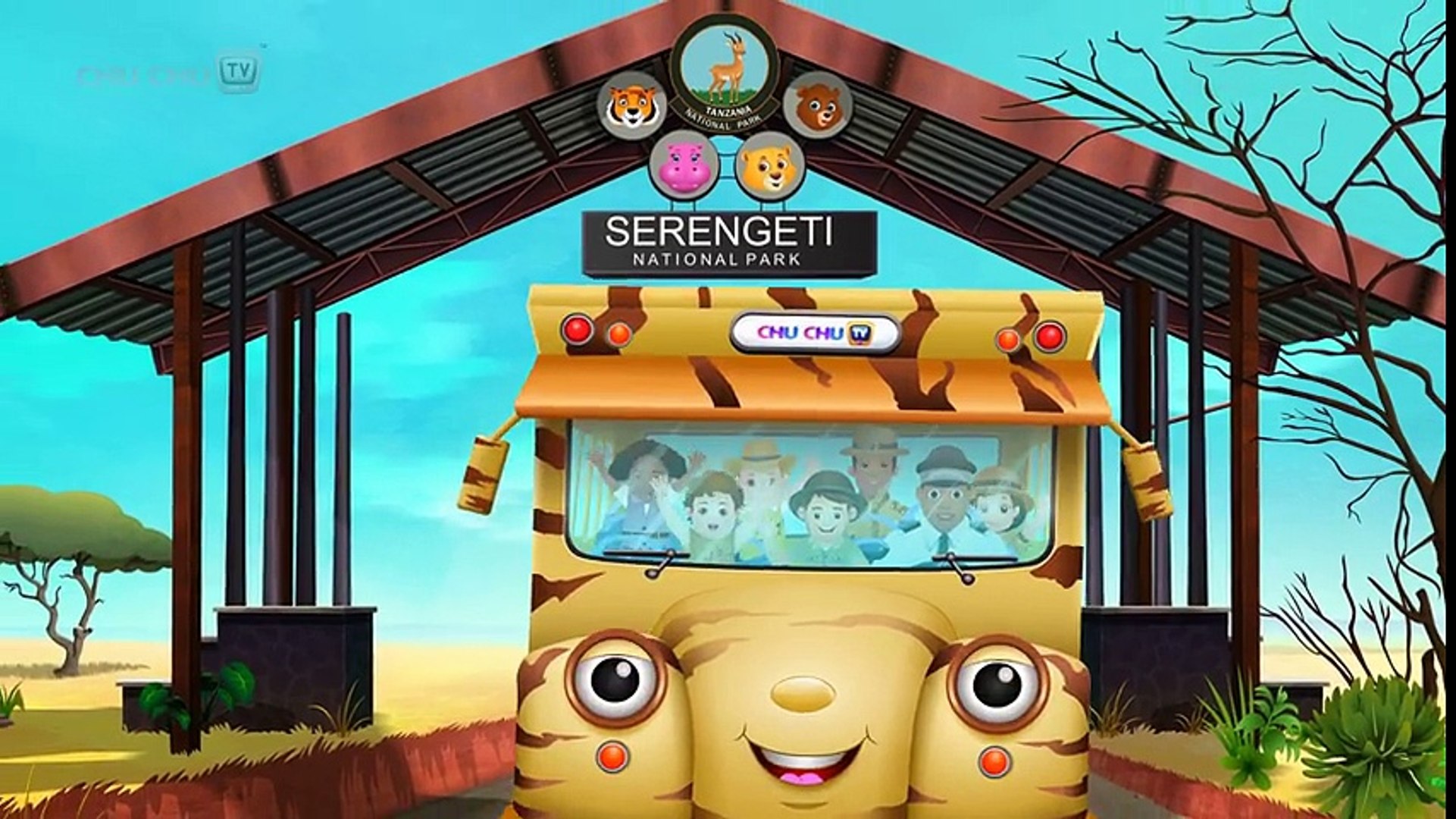 チョロQ JUNGLE BUS 押しつぶさ AFRICAN SAFARI