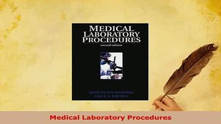Download  Medical Laboratory Procedures Ebook